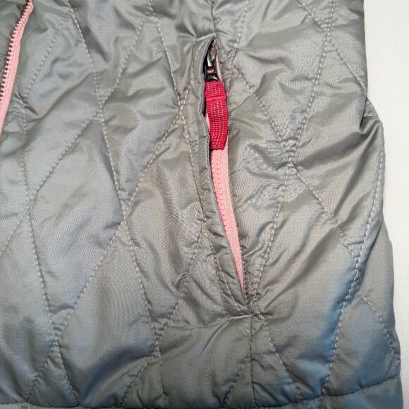 Girls PATAGONIA Nano Puff Jacket Gray Pink Medium / 10 - Picture 6 of 14